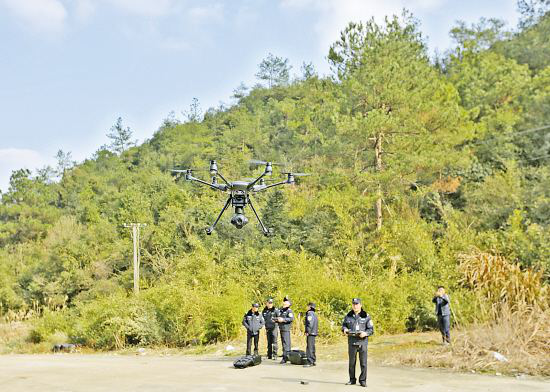 UAV drone use in the forestry application