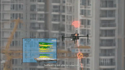 Drone harmflu Gas detection