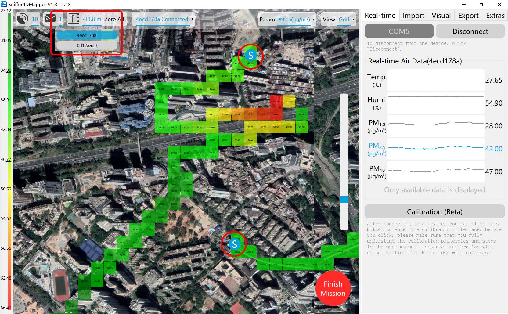 UAV harmful gas detection