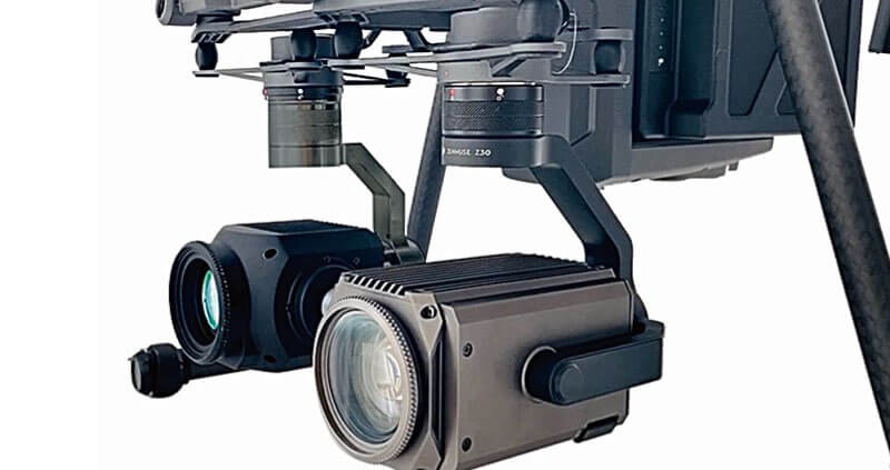 DJI Matrice 210 drone laser night vision lights