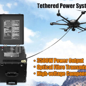 heavy lift tethered drone system