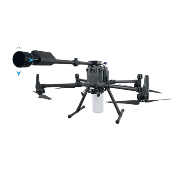 DJI Matrice 300 drone flamethrower fire thrower