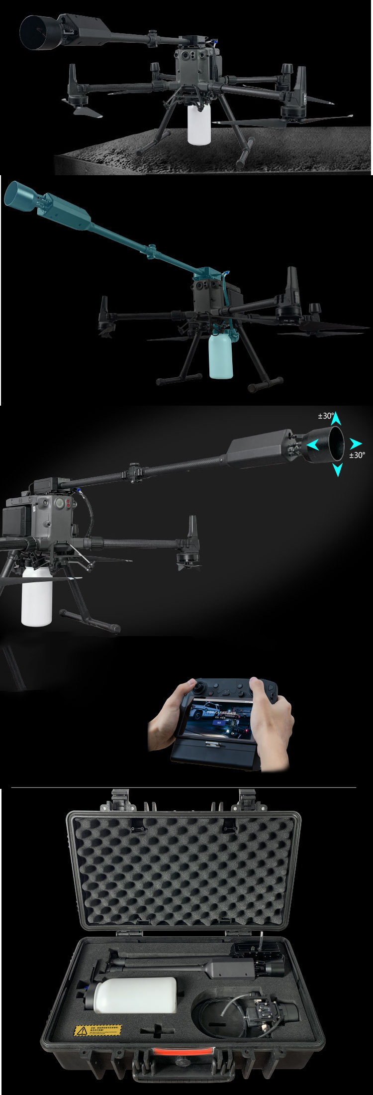 DJI M300 flamethrower