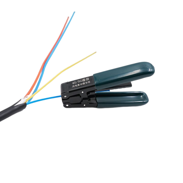fiber optic powerline cable for tethered drone system