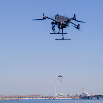 DJI Matrice 400 drone water sampling system